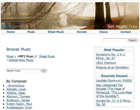 أفضل 10 مواقع للاستماع إلى MusOpen الموسيقى الكلاسيكية