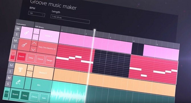 تحديث المبدعين ويندوز 10 - Groove Music Maker