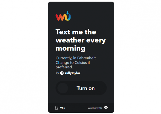 دليل IFTTT النهائي: استخدم أقوى أداة للويب مثل ProWeather 3IFTTT TextWeather