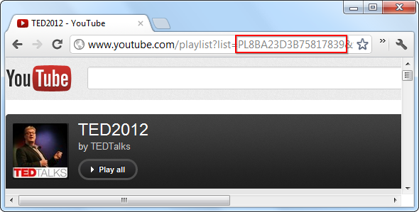 خلاصة youtube rss