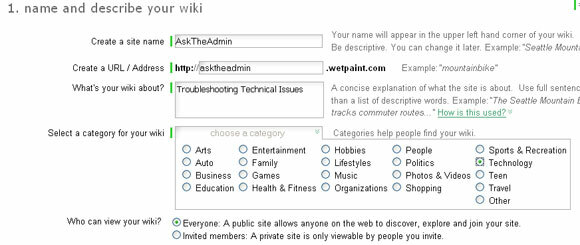 قم بإنشاء موقع Wiki الخاص بك بسهولة مع WetPaint wetpaint2