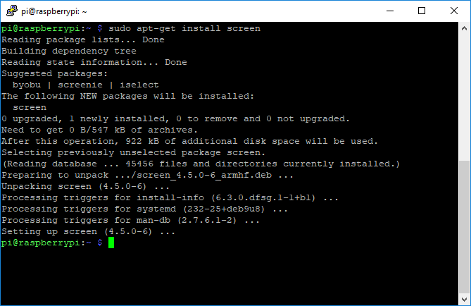 GNU Screen Terminal Apt