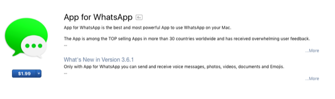 التطبيق مقابل whatapp