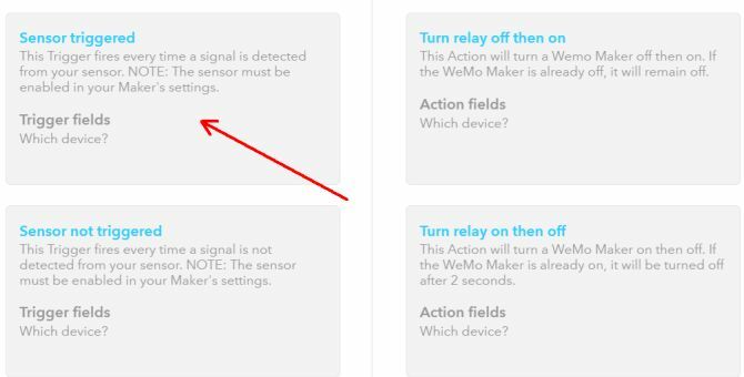 وصفة WeMo IFTTT