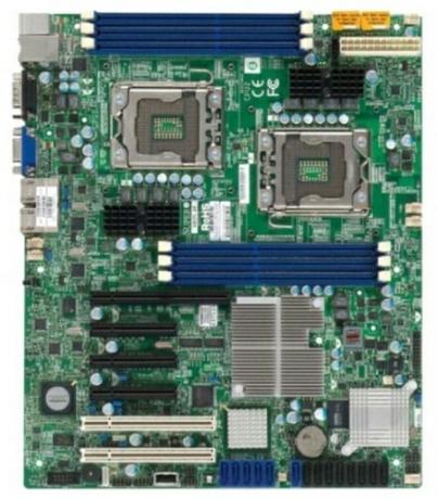 lga1366 اللوحة الأم supermicro المقبس المزدوج