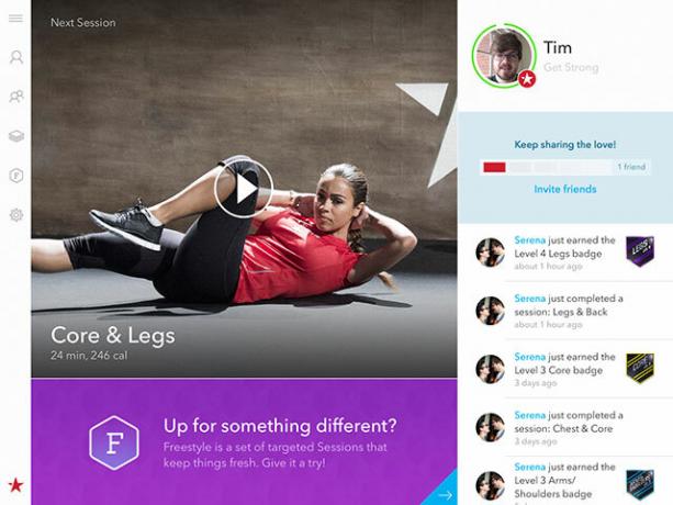 ننسى الصالة الرياضية ، احصل على Fitstar Fit مع الشاشة الرئيسية لجهاز iPad أو iPhone