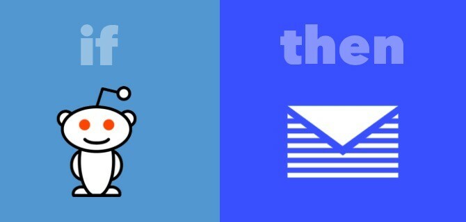 Reddit إلى وصفة IFTTT البريد الإلكتروني