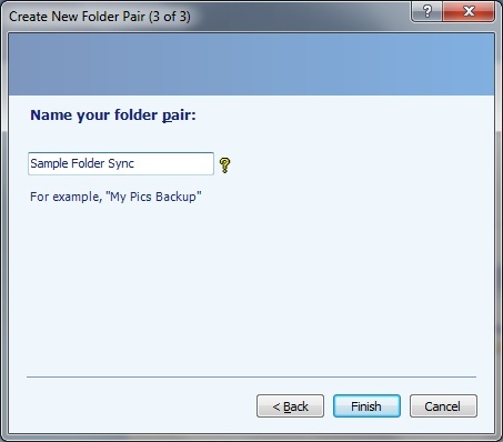 SyncToy: حل النسخ الاحتياطي والمزامنة البسيط من Microsoft [Windows] إنشاء زوج مجلد 3 من 3