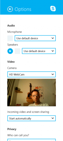 إعدادات muo-w8-skype-review-settings