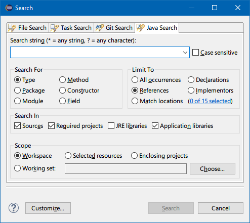 8 Eclipse Keyboard Shortcuts أساسي للمبتدئين بحث في تلميحات java eclipse