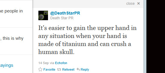 10 شخصيات مرحة وغريبة مثل تشارلي شين على تويتر deathstarpr tweet2