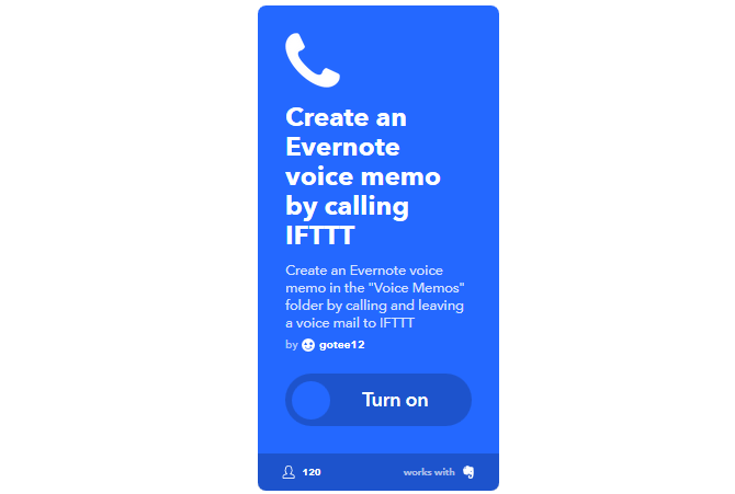دليل IFTTT النهائي: استخدم أقوى أدوات الويب مثل Pro 24IFTTT EvernotteVoiceMemos