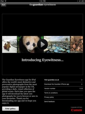 تصفح الصور المذهلة على جهاز iPad الخاص بك مع حارس تطبيق Eyewitnesseyewitness1