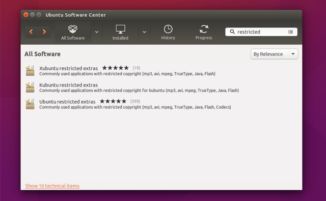 LinuxCodecs-Ubuntu-Software-Center