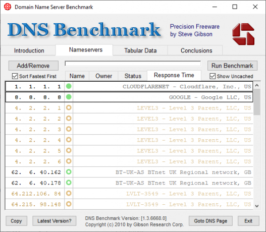 قائمة DNS أسرع قائمة DNS