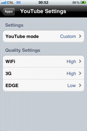 يتيح لك 3G Unrestrictor 5 التحكم في بيانات واجهة iPhone الخاصة بك [Cydia، iOS] إعدادات yt لواجهة 3GU