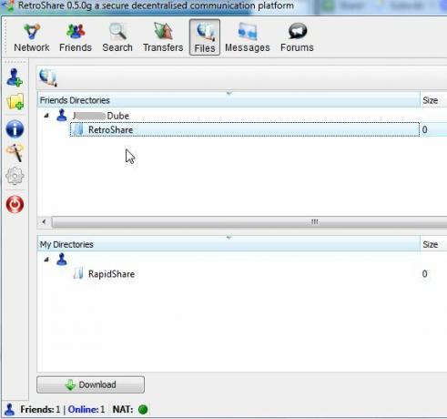 الدردشة مع الأصدقاء بشكل آمن وخاص مع RetroShare IM Rapidm10