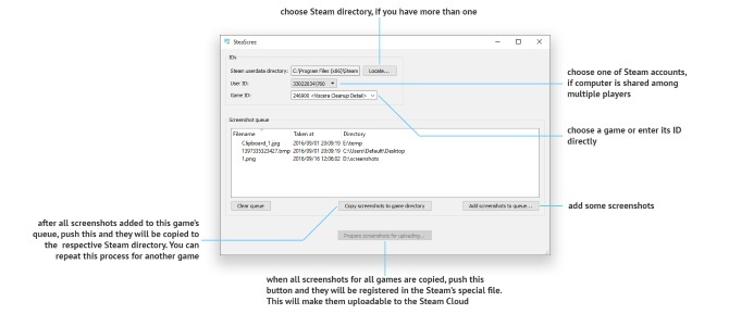 شاشة قائمة SteaScree