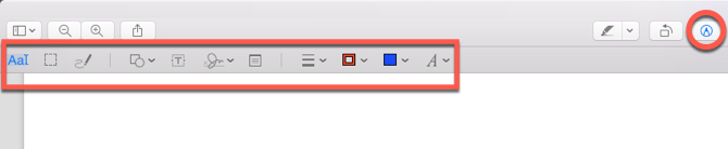 macos معاينة شريط الأدوات