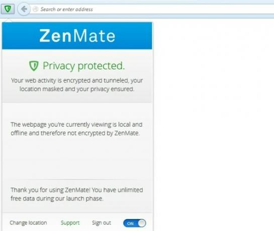 مربع حوار zenmate