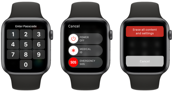 إعادة ضبط المصنع لـ Apple Watch