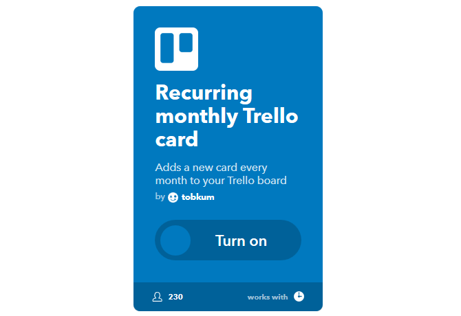 دليل IFTTT النهائي: استخدم أقوى أداة للويب مثل Pro 60IFTTT RecurringTrelloCard