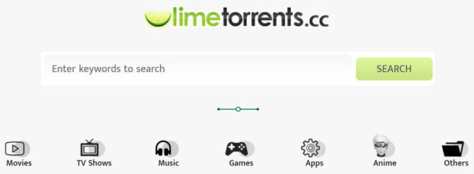 صفحة البحث Limetorrents