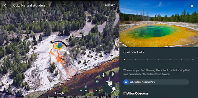 كيفية استخدام برنامج Google Earth في متصفح Google Earth Quiz