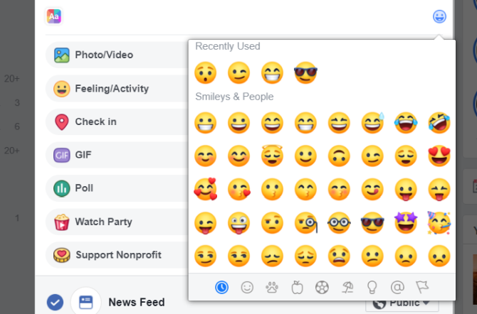 Facebook emoji هي نوع من الرمز للفيس بوك