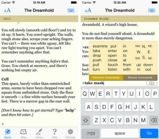 هل تحب الخيال التفاعلي؟ املأ جهازك الآيباد أو الأيفون مع Text Adventures Dreamhold