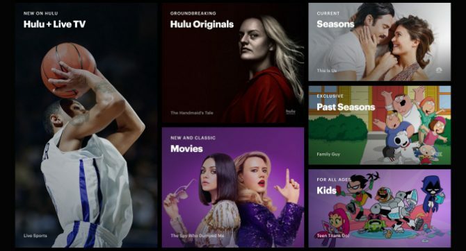 مجموعة متنوعة من المحتوى من Hulu
