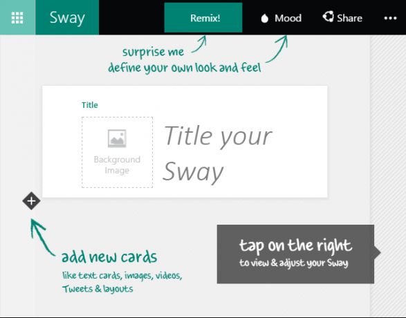 معاينة Microsoft Sway