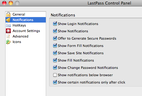 LastPass لـ Firefox: نظام إدارة كلمة المرور المثالي عناصر التحكم LastPass