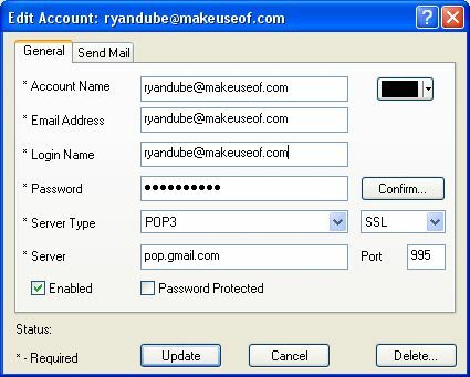 تحقق من جميع رسائل البريد الإلكتروني واحصل على تنبيهات البريد الإلكتروني باستخدام POP Peeper (Windows) setuppop3 8