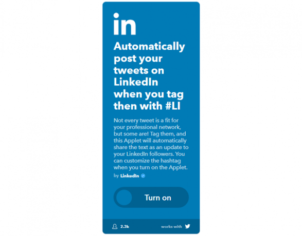 دليل IFTTT النهائي: استخدم أقوى أداة ويب مثل Pro 56IFTTT TwitterToLinkedIn