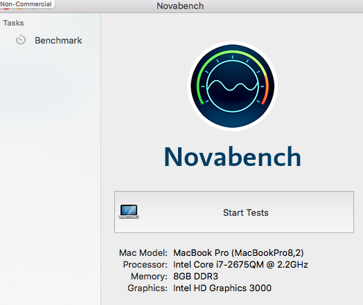 اختبار Novabench المعياري لاختبار Mac