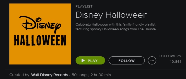 قائمة تشغيل Spotify - Disney Halloween