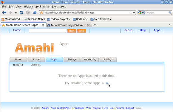 إعداد خادم Amahi Home Server - إضافة محرك أقراص إلى خادمك [Linux] 1 تثبيت التطبيقات
