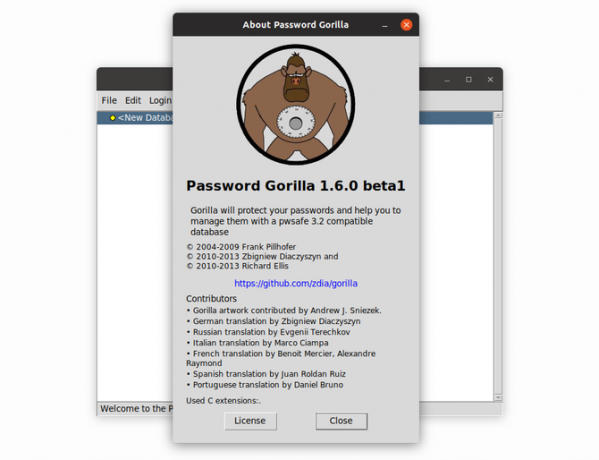 مدير كلمات المرور Gorilla password على Ubuntu Linux