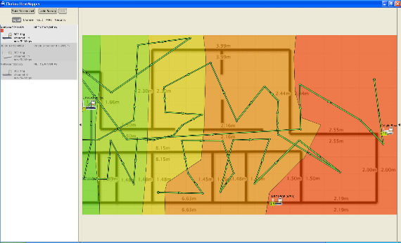 قياس قوة إشارة Wi-Fi في منزلك باستخدام HeatMapper myfloorplan2