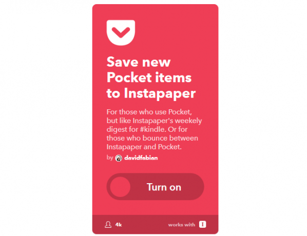 دليل IFTTT النهائي: استخدم أقوى أداة للويب مثل Pro 62IFTTT PocketToInstapaper
