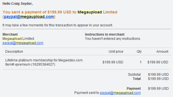 لماذا MegaUpload ، ومن التالي؟ إيصال ضخم