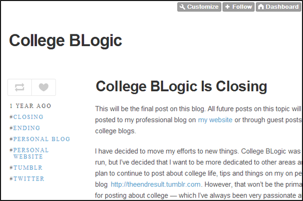 دليلك في اللحظة الأخيرة لتصدير مدونتك الملهمة قبل أن تغلق إلى الأبد Import2 CollegeBLogic Tumblr