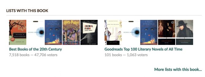 أفضل 11 موقعًا للعثور على الكتب التي سيتم قراءتها في قوائم Good Good قوائم e1533057629577