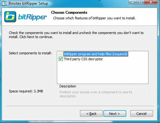 هذه لقطة شاشة لأحد أفضل برامج Windows. يطلق عليه bitRipper