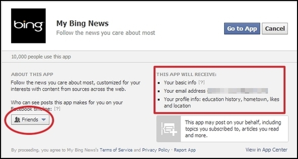 أكبر من جوجل: أفضل بت Bing My Bing News أذونات التطبيق 1