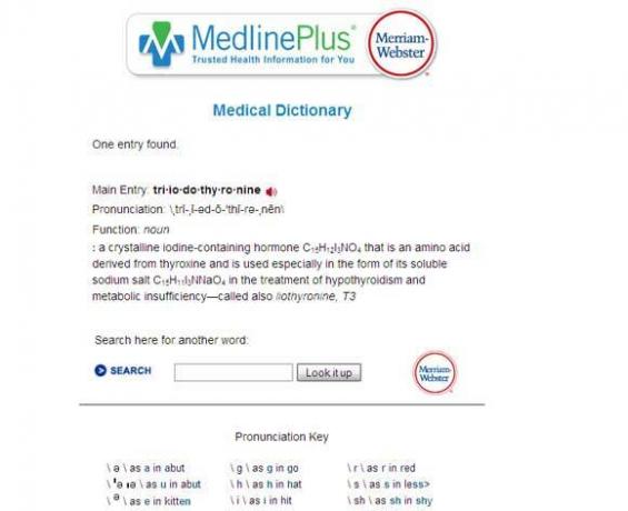 موسوعة القاموس الطبي على الانترنت