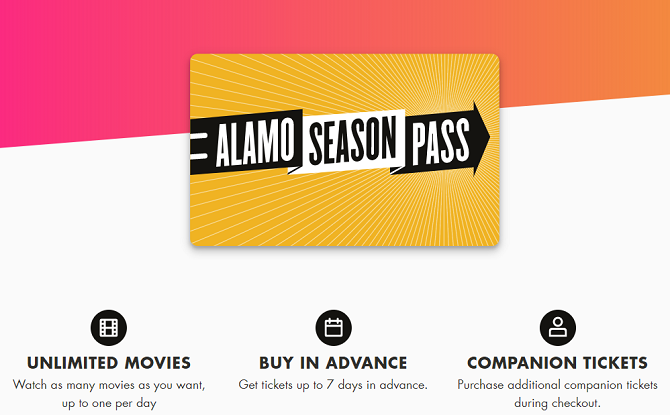 بدائل MoviePass - Alamo Season Pass