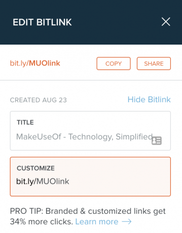 Bitly-Custom-Link