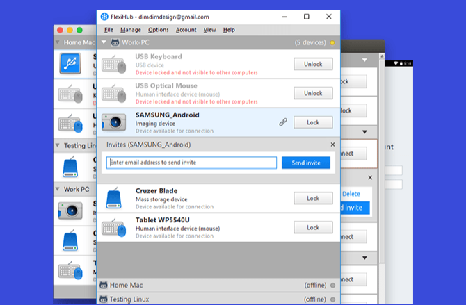 USB عبر شبكة الإنترنت الملكية الفكرية